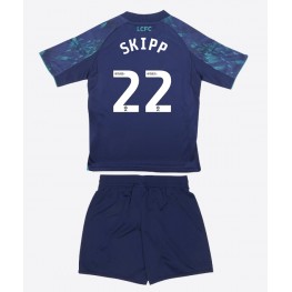 Leicester City Oliver Skipp #22 Uit tenue Kids 2025-26 Korte Mouw (+ Korte broeken)